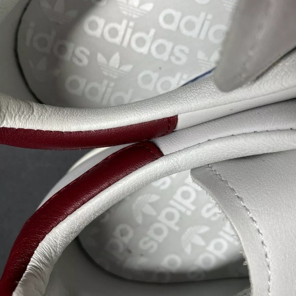 Adidas Raf Simons Stan Smith White Collegiate Burgundy Sneaker 6.5 - Picture 8 of 11